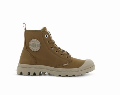 Botas De Invierno Palladium PAMPA HI ZIP WL Mujer Marrones | Costa Rica-28647